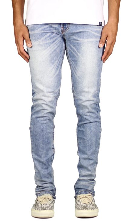M.Blue Stack Zipper Jeans