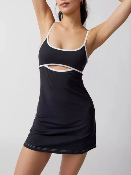 Women Spaghetti Strap Sleeveless Dress Summer