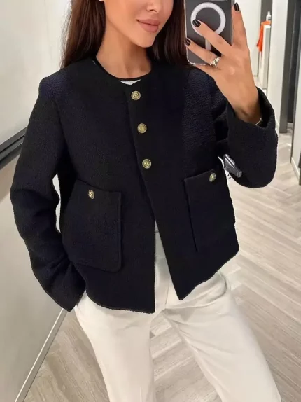 Women'S Elegant Polyester Jacket