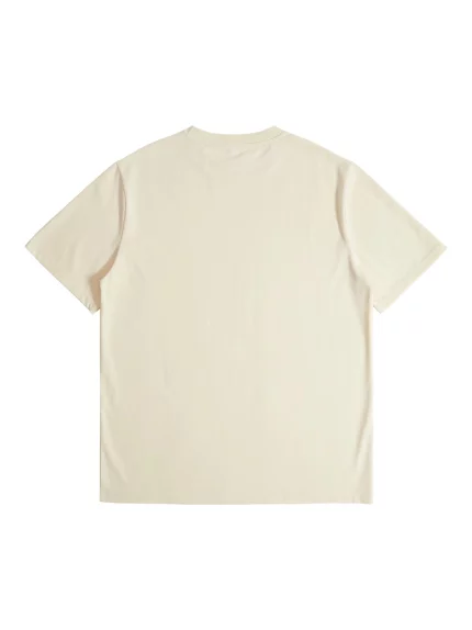 1pc Men'S Casual Cotton T-Shirt - Geometric Pattern, Crew Neck