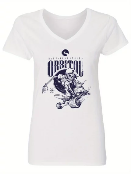 Women's 100% V-Neck T-Shirt - Soft & Breathable