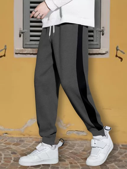 Men's 8pcs Casual Jogger Set - Stylish Color Block