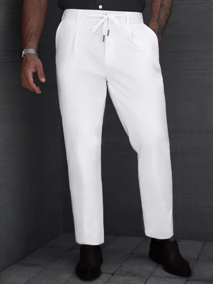 Men'S Casual Golf Pants, British Style High-end Western Style Men'S Business Casual Versatile Fashion Hipster Straight Leg Suit Trousers Suitable
