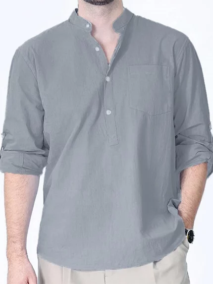2025 Europe& America Spring/Summer Men'S Casual Loose Fit Shirt