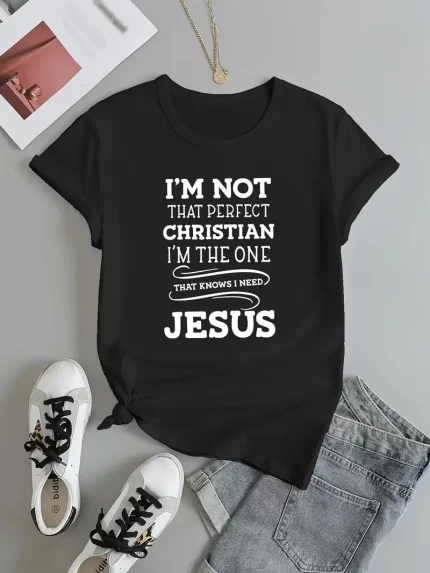 Letter Print T-shirt