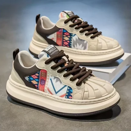 Men'S Summer New Breathable Retro Sports Dad Shoes Casual