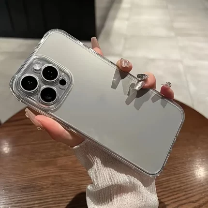 Simple Transparent TPU Phone Case Suitable for iPhone 16 16pro 16proMax 15 15Pro 15ProMax