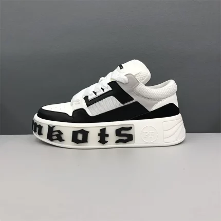 Men's Casual Cool Letter Decor Low Top Lace Up Sneakers