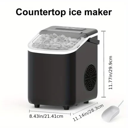 Ice Maker With A Handle On The Countertop. It Can Make
