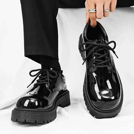 Men's Comfortable Non-Slip Low-Top Boots - Lace-Up Round