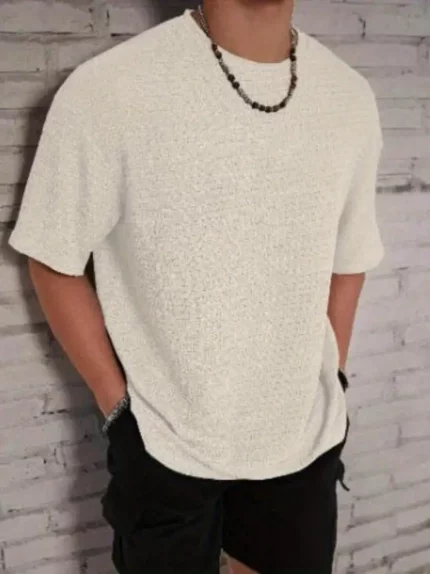 Men'S Slim Fit Short Sleeve T-Shirt - Breathable & Soft Fabric