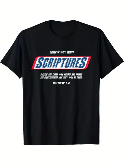 Men's clothing 100% pure cotton 220g-Blessed Are Those Who Hunger T-Shirt - Inspirational