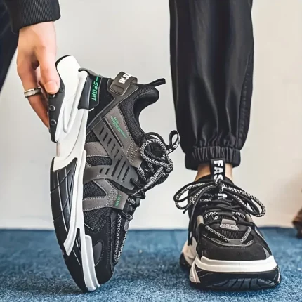 Men'S Breathable Running Sneakers - Comfortable All-Season
