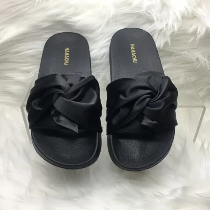 Honey Style Women'S Slides - Hand Washable Solid Color Fabric Upper
