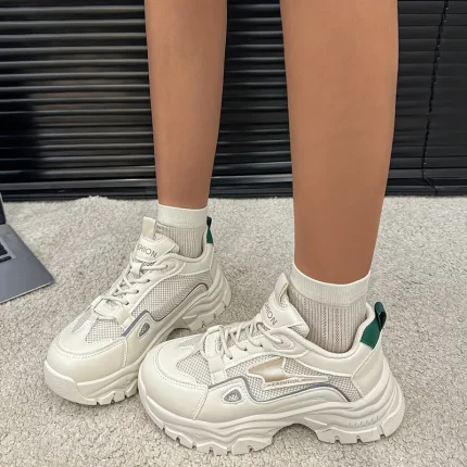 Trendy Women's Sneakers - Lightweight, Breathable Casual