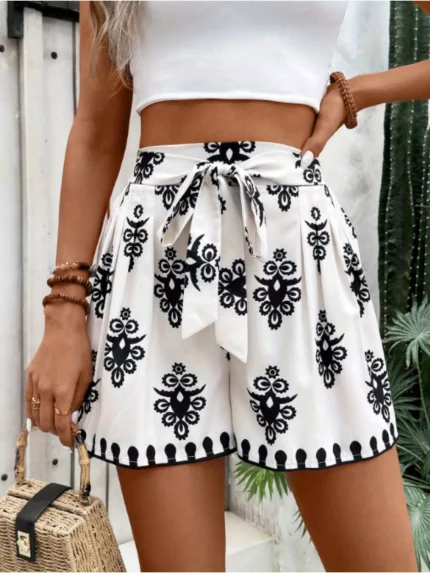 2025 New Women'S Bohemian Summer Denim Shorts with